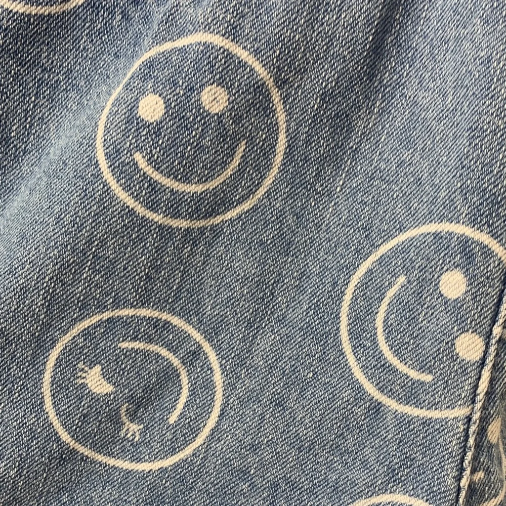The Children's Place Blue Smiley Overalls Size 8 Denim Boho